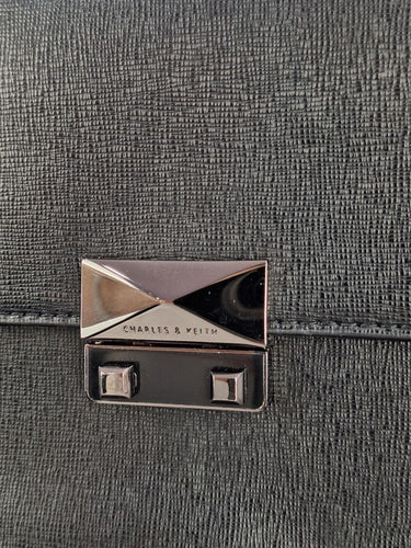 Second-Hand - Charles & Keith Gunmetal Mini Crossbody Bag - SwapUp