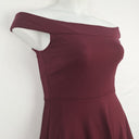 Second-Hand - Miss Anne Merlot Flare Midi Dress Size 12 - SwapUp