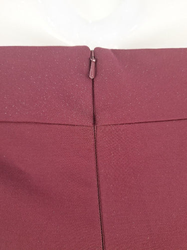 Second-Hand - Miss Anne Merlot Flare Midi Dress Size 12 - SwapUp