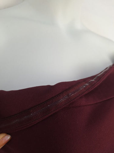 Second-Hand - Miss Anne Merlot Flare Midi Dress Size 12 - SwapUp