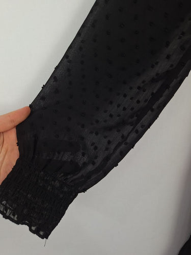 Second-Hand - French Connection Sheer Dot Everyday Dress Size 10 - SwapUp