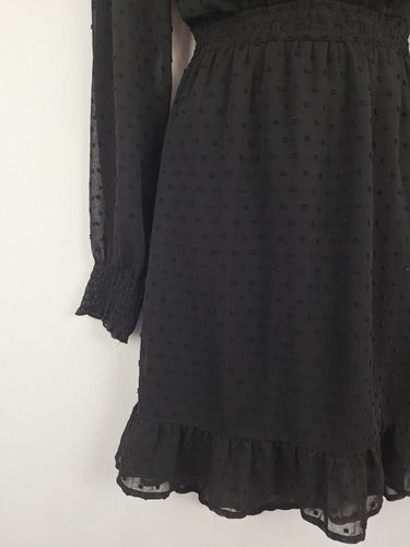 Second-Hand - French Connection Sheer Dot Everyday Dress Size 10 - SwapUp
