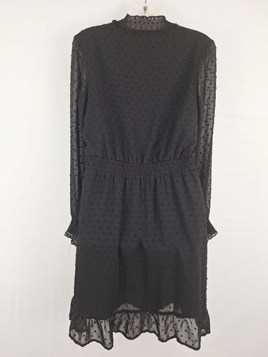 Second-Hand - French Connection Sheer Dot Everyday Dress Size 10 - SwapUp