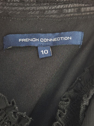 Second-Hand - French Connection Sheer Dot Everyday Dress Size 10 - SwapUp
