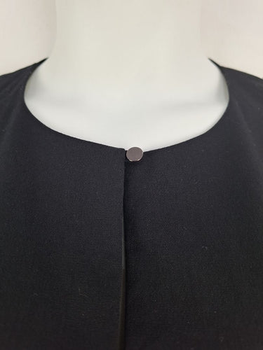 Second-Hand - Cue Black Peplum Office Dress Size 12 - SwapUp