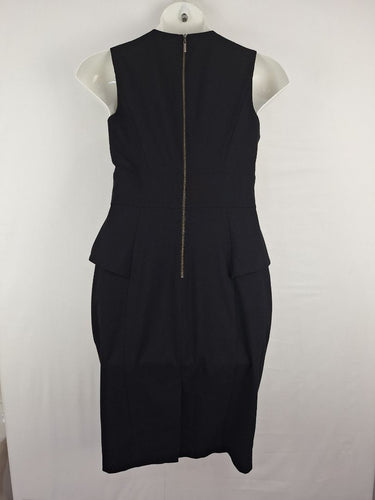 Second-Hand - Cue Black Peplum Office Dress Size 12 - SwapUp