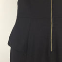 Second-Hand - Cue Black Peplum Office Dress Size 12 - SwapUp