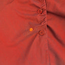 Second-Hand - Cue Burgundy Ruched Work Staple Shirt Size 12 - SwapUp