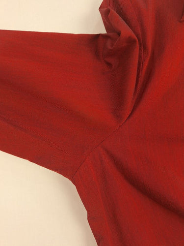 Second-Hand - Cue Burgundy Ruched Work Staple Shirt Size 12 - SwapUp