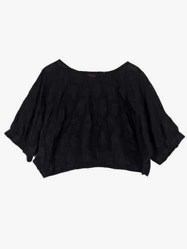 Gorman Semi Sheer Cropped Blouse Size 14