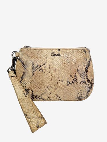 Coach Mini Snakeskin Clutch