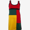 Second-Hand - Claude d'alban Muted Mondrian Mini Dress Size M - SwapUp