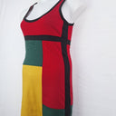 Second-Hand - Claude d'alban Muted Mondrian Mini Dress Size M - SwapUp