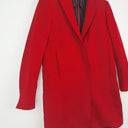 Second-Hand - Sportmax Scarlet Long Blazer Style Coat Size 6 - SwapUp