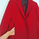Second-Hand - Sportmax Scarlet Long Blazer Style Coat Size 6 - SwapUp