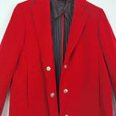 Second-Hand - Sportmax Scarlet Long Blazer Style Coat Size 6 - SwapUp