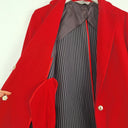 Second-Hand - Sportmax Scarlet Long Blazer Style Coat Size 6 - SwapUp