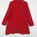 Second-Hand - Sportmax Scarlet Long Blazer Style Coat Size 6 - SwapUp