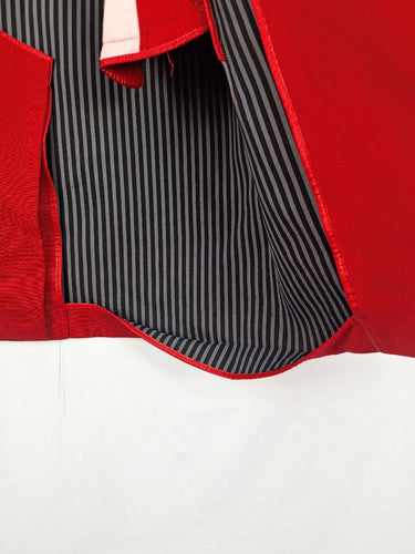 Second-Hand - Sportmax Scarlet Long Blazer Style Coat Size 6 - SwapUp