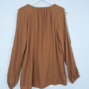 Second-Hand - G.D.S Camel Studded Cold Shoulder Top Size XS - SwapUp