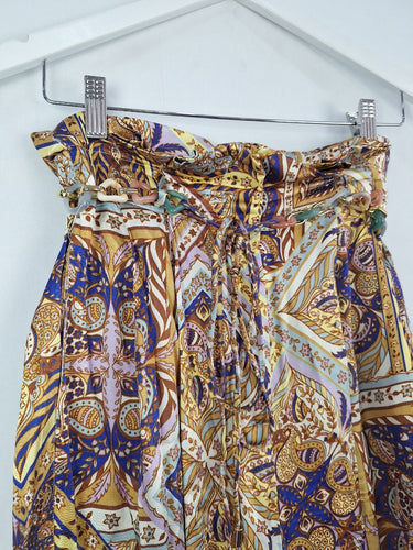 Second-Hand - Sheike Funky Satin Belted Summer Pants Size 8 - SwapUp
