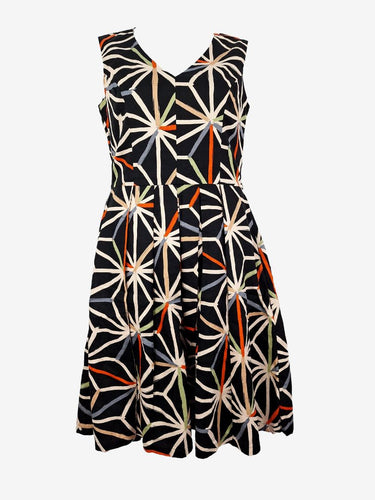 Maiocchi Abstract Line Pattern Dress Size 12