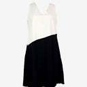 Second-Hand - Veronika Maine Two Toned Elegant Shift Dress Size 10 - SwapUp