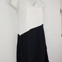 Second-Hand - Veronika Maine Two Toned Elegant Shift Dress Size 10 - SwapUp