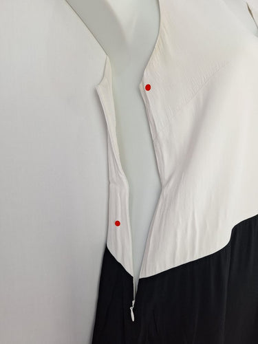 Second-Hand - Veronika Maine Two Toned Elegant Shift Dress Size 10 - SwapUp