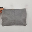 Second-Hand - Louenhide Grey Textured Wristlet - SwapUp