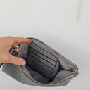 Second-Hand - Louenhide Grey Textured Wristlet - SwapUp