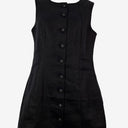 Second-Hand - Seed Staple Black Linen Office Dress Size 8 - SwapUp