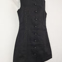 Second-Hand - Seed Staple Black Linen Office Dress Size 8 - SwapUp