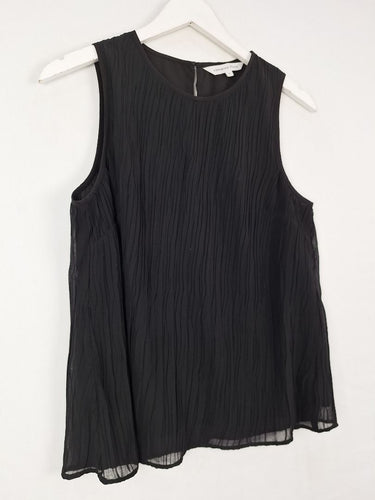 Second-Hand - Veronika Maine Crinkle Texture Singlet Top Size 8 - SwapUp