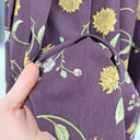 Second-Hand - Princess Highway Dark Plum Floral Belted Dress Size 8 - SwapUp