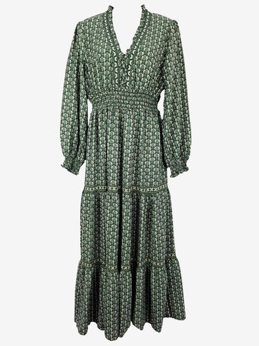 Max Studio Repeating Flowers Spring Maxi Dress Size M