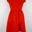 Second-Hand - Hi There by Karen Walker Bright Red Florally Embossed Dress Size 10 - SwapUp