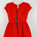 Second-Hand - Hi There by Karen Walker Bright Red Florally Embossed Dress Size 10 - SwapUp