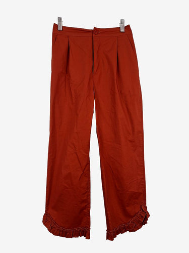 Gorman Burnt Copper Frill Bottom Pants Size 8
