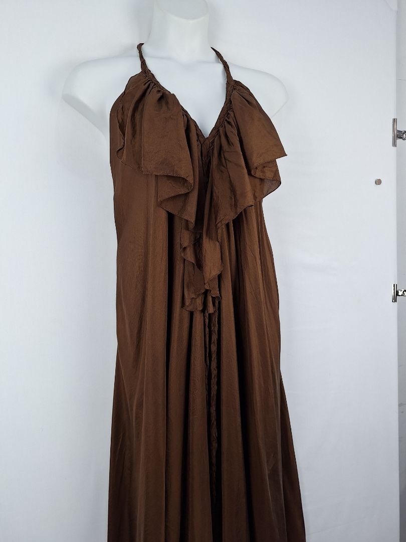 lisa brown silk dress Poppy Dress Long, Fern Green LISA BROWN