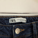 Second-Hand - Zara Dark Wash With Contrast Stitching Straight Leg Jeans Size 8 - SwapUp