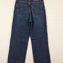Second-Hand - Zara Dark Wash With Contrast Stitching Straight Leg Jeans Size 8 - SwapUp