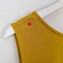 Second-Hand - Motto Mustard Stretch Cold Shoulder Top Size 14 - SwapUp