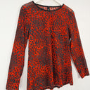 Second-Hand - Motto Vibrant Mesh Animal Print Top Size 16 - SwapUp