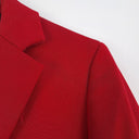 Second-Hand - Sportmax Scarlet Long Blazer Style Coat Size 6 - SwapUp