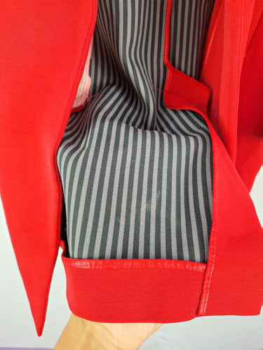 Second-Hand - Sportmax Scarlet Long Blazer Style Coat Size 6 - SwapUp
