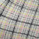 Second-Hand - Bande Studio Pink & Yellow Check Pleated Midi Skirt Size S - SwapUp