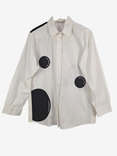 John Cavill Monochrome Bubble Shirt Size 16