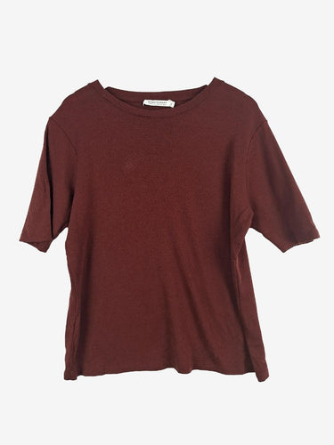 Sportscraft Burgundy Merino Wool T-shirt Size XL