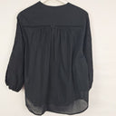 Second-Hand - Witchery Semi Sheer Embroidered Summer Staple Blouse Size 8 - SwapUp